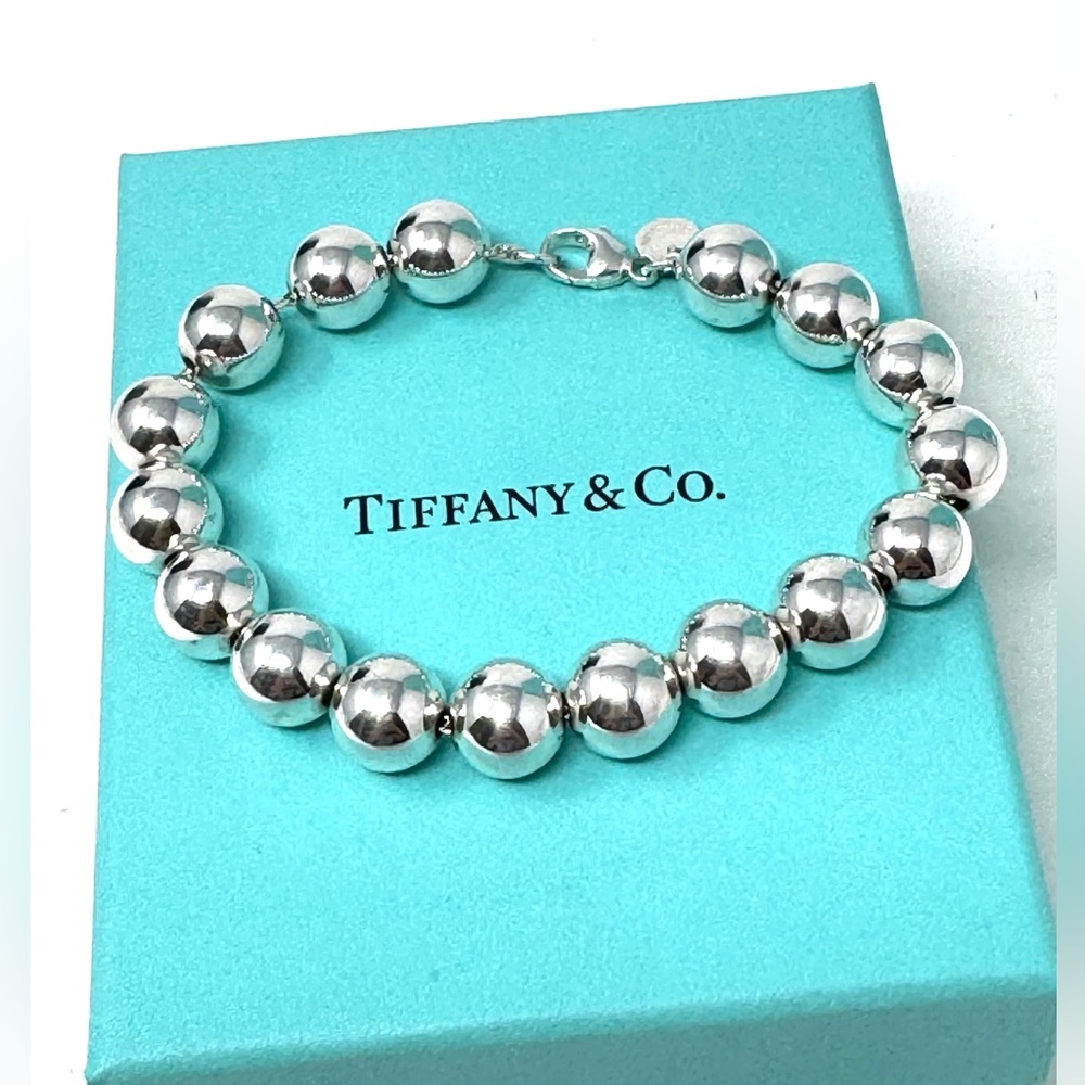 Authentic Tiffany & Co. Ball Beaded 10mm Bracelet.